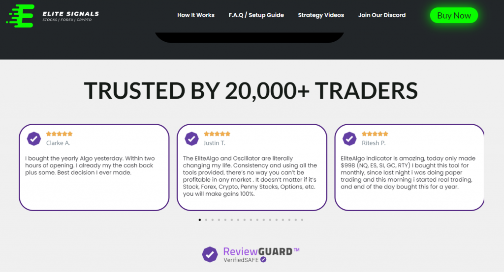 Elite Algo Testimonials
